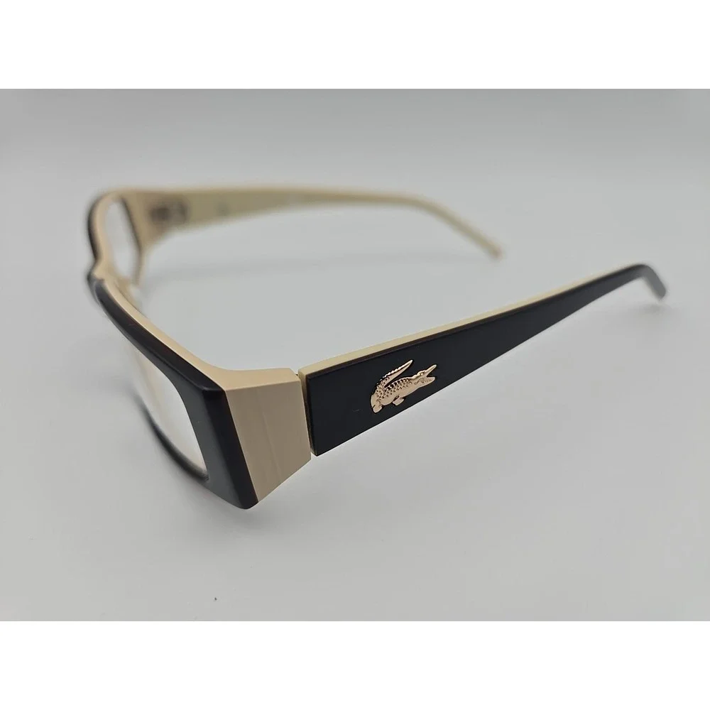 LACOSTE‎ LA12221 Eyeglasses ( Frame Only ) Black Brown Tan 50-18-130